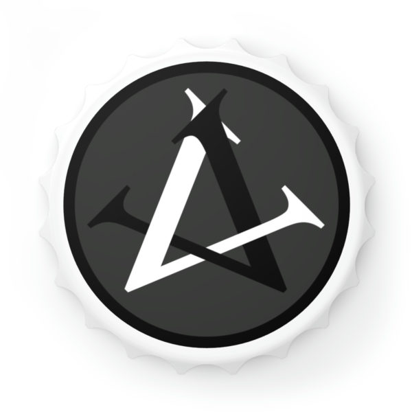 Write Drunk Varla Logo Magnetic Bottle Opener - Image 2