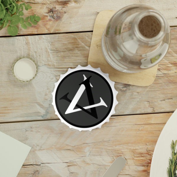Write Drunk Varla Logo Magnetic Bottle Opener